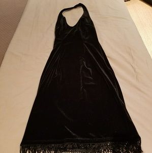 Black velvet cocktail drees